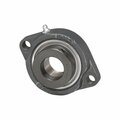 Iptci 2-Bolt Flange Ball Bearing Mounted Unit, 1.4375 in Bore, Eccentric Collar Locking SALF207-23G